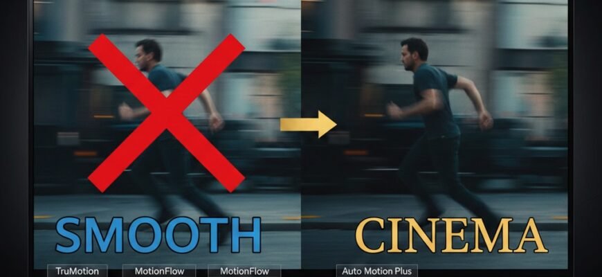 Эффект «Мыльной оперы» на телевизоре: Как отключить TruMotion, MotionFlow и Auto Motion Plus